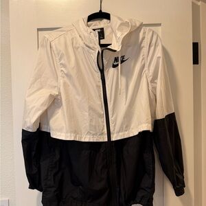 Nike White Jacket with Black Label